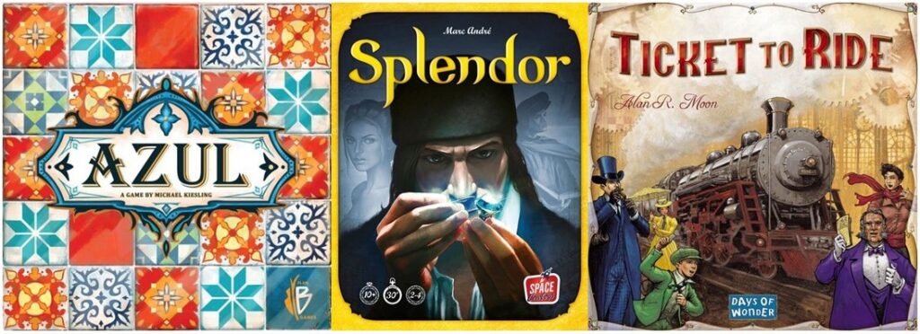 My top 3 gateway games to introduce modern gaming to beginners.